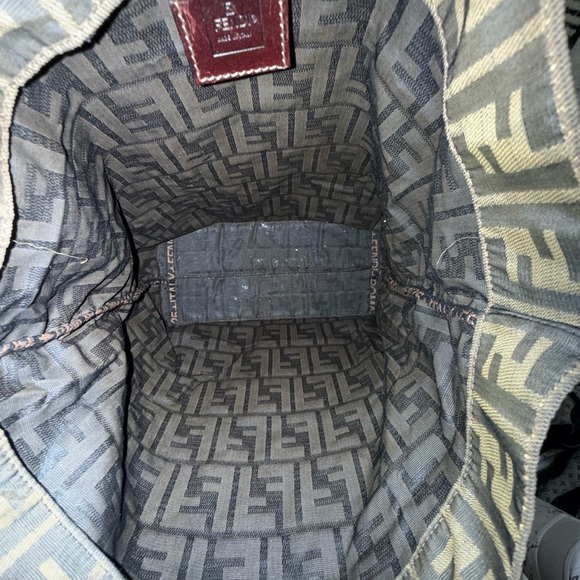 Designer Patterned Tote Bag - Black and Brown - Picture 2 of 16